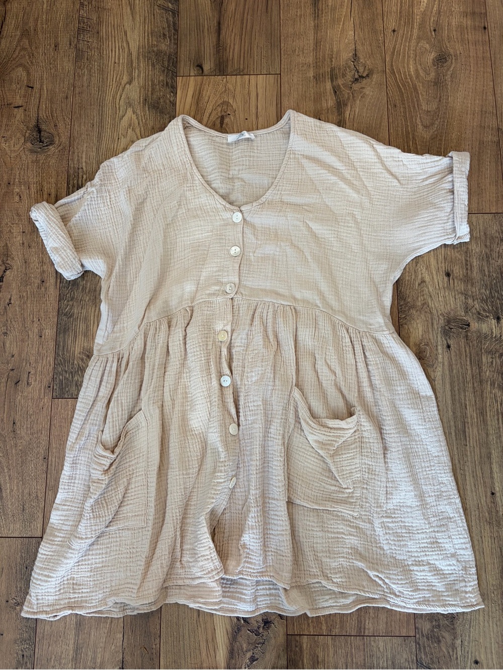 Finding July The Ray Dress in Beige Size Small